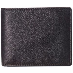 Alpine Swiss Mens Leather RFID Bifold Wallet 2 ID Windows Divided Bill Section